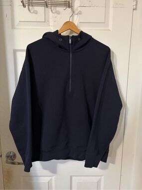 Uniqlo +J Jil Sander Dry Sweat Half Zip Hoodie